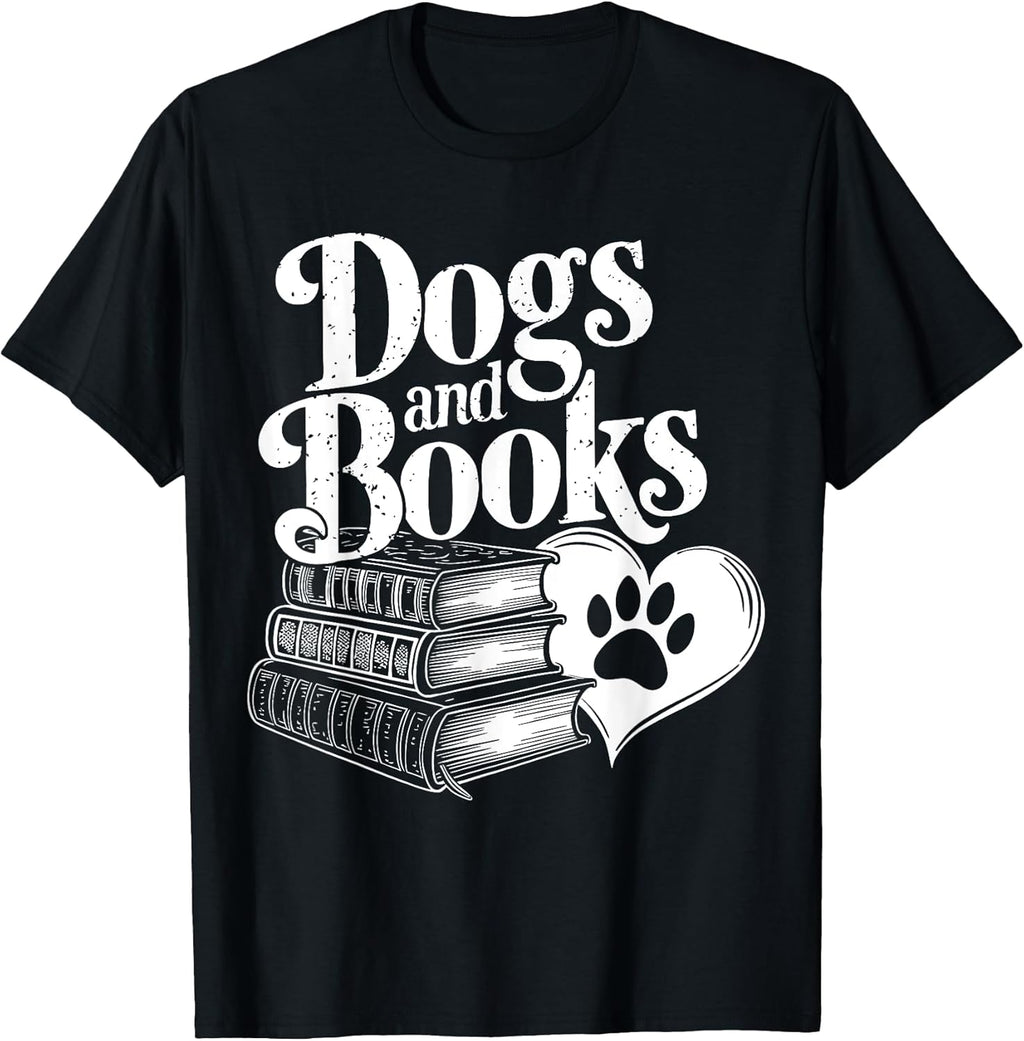 Dog and Book Enthusiast Funny Apparel - Adult & Kids T-Shirts, Sweatshirts & Hoodies apparel design preview 1