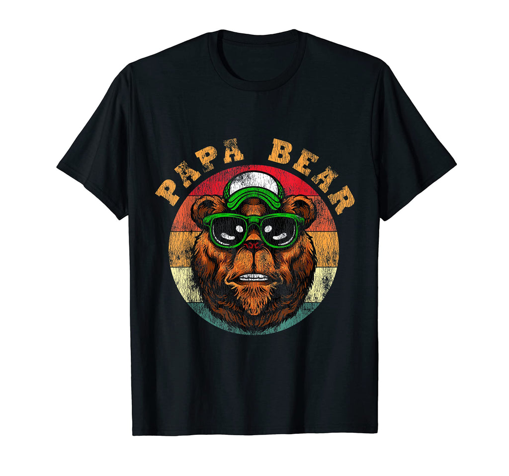 Mens Funny Papa Bear Fathers Day T-Shirt - Casual Everyday Wear for Adults - T-Shirt, Sweatshirt, Hoodie