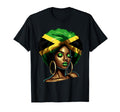 Jamaican Black Melanin Jamaican Afro T-Shirt - Graphic Print Unisex - T-Shirt, Sweatshirt, Hoodie