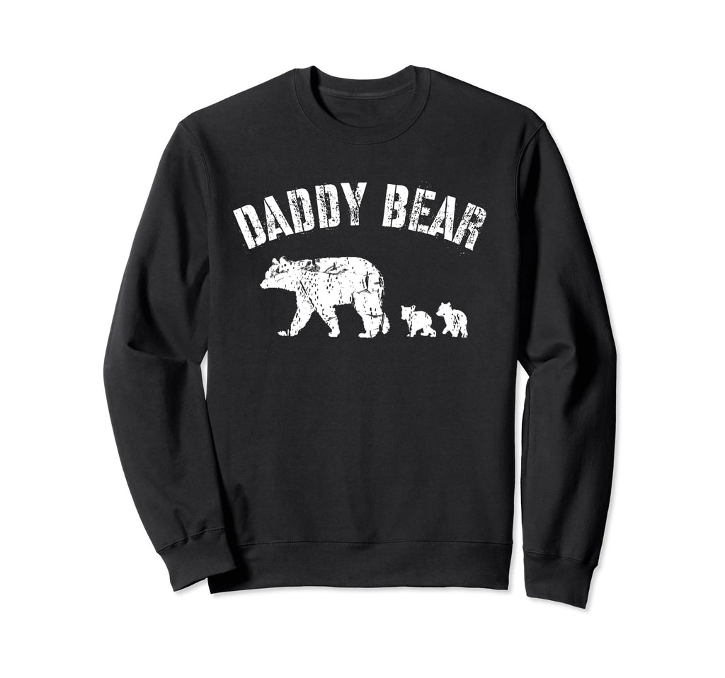 Daddy Bear 2 Two Cubs Dad Fun Father Sweatshirt - Unique Graphic Men Women - T-Shirt, Sweatshirt, Hoodie