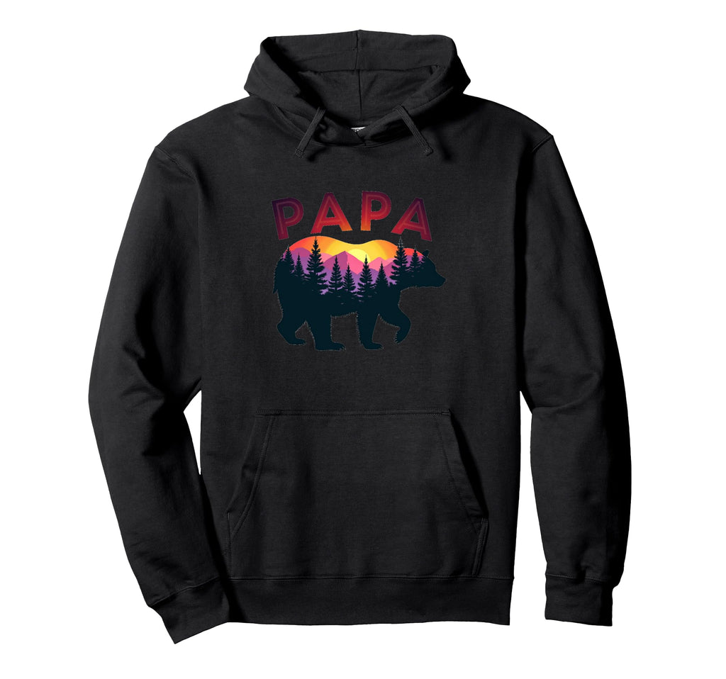 Papa Bear Best Fathers Day Funny Bear Hoodie - Unique Graphic for Adults - T-Shirt, Sweatshirt, Hoodie