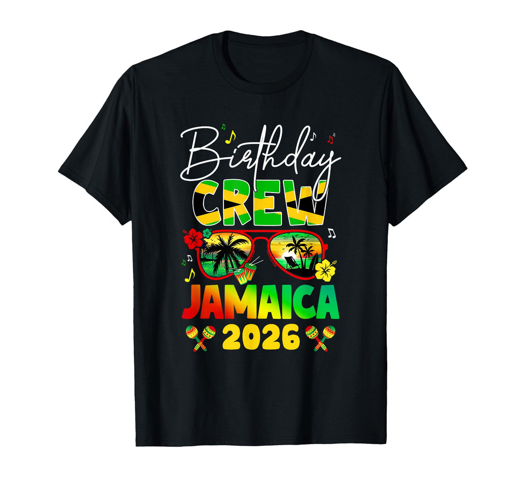 Birthday Crew Jamaica 2026 Birthday T-Shirt - Custom Art Print Men Women - T-Shirt, Sweatshirt, Hoodie