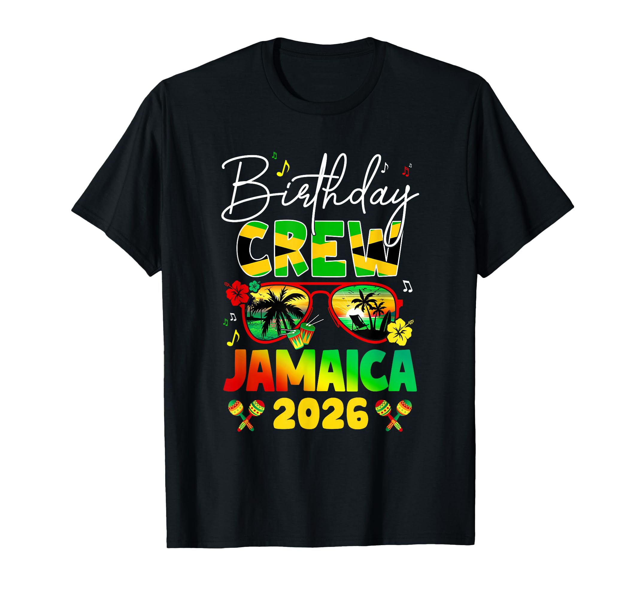 Birthday Crew Jamaica 2026 Birthday T-Shirt - Custom Art Print Men Women - T-Shirt, Sweatshirt, Hoodie
