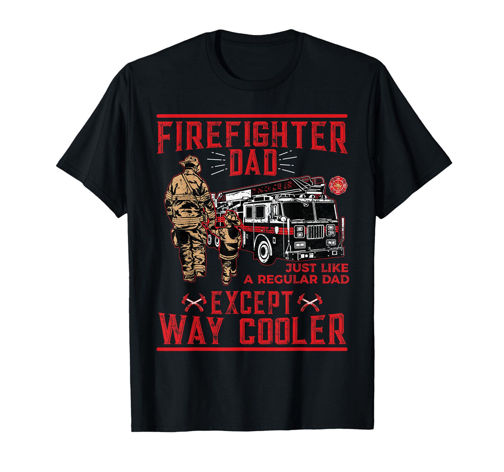 Firefighter Dad Gift Firefighter T-Shirt - Minimalist Print for Adults - T-Shirt, Sweatshirt, Hoodie
