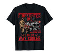 Firefighter Dad Gift Firefighter T-Shirt - Minimalist Print for Adults - T-Shirt, Sweatshirt, Hoodie