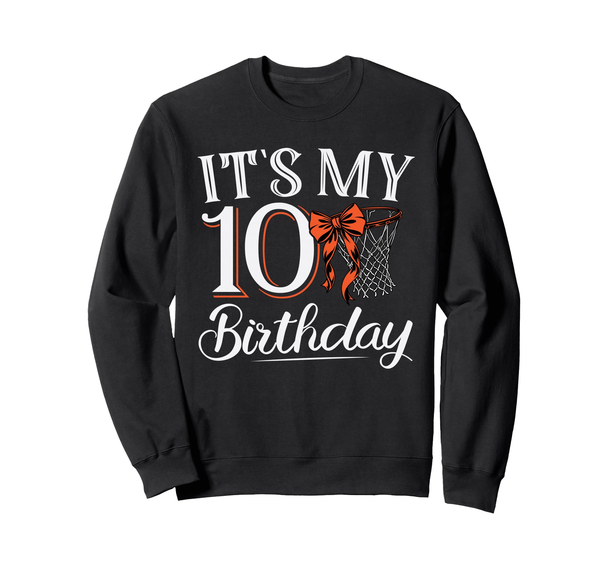 Orange Coquette Basketball Sweatshirt - Casual Everyday Wear for Adults - T-Shirt, Sweatshirt, Hoodie