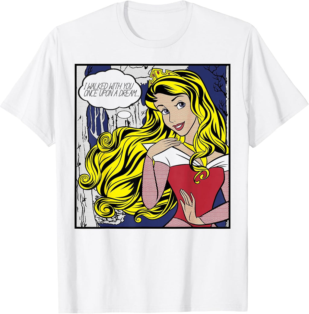 Sleeping Beauty Aurora Pop Art Portrait Small - Adult & Kids T-Shirts, Sweatshirts & Hoodies apparel design preview 1