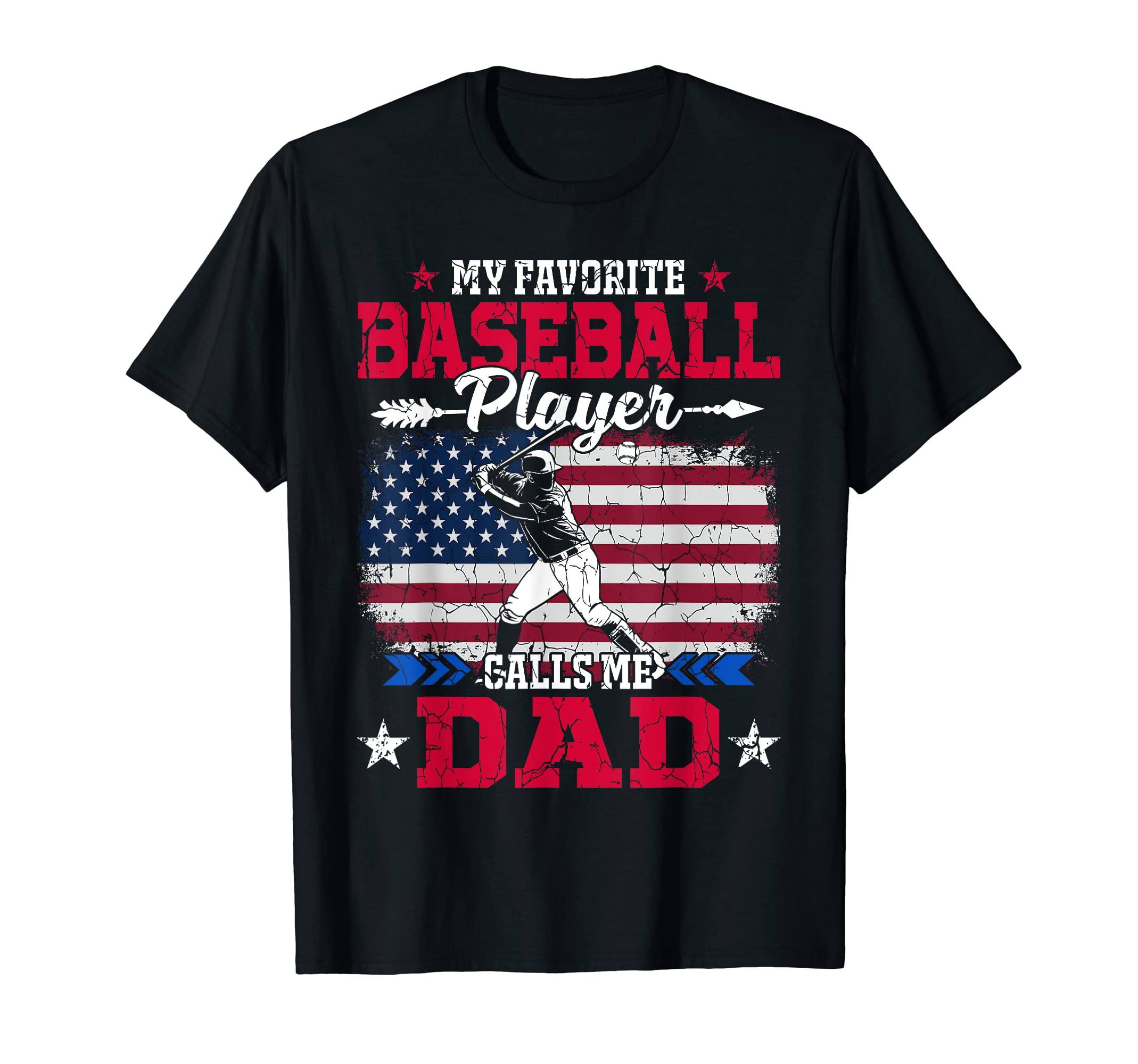 Usa Flag Baseball Player Calls Me T-Shirt - Fun Novelty Design for Adults - T-Shirt, Sweatshirt, Hoodie