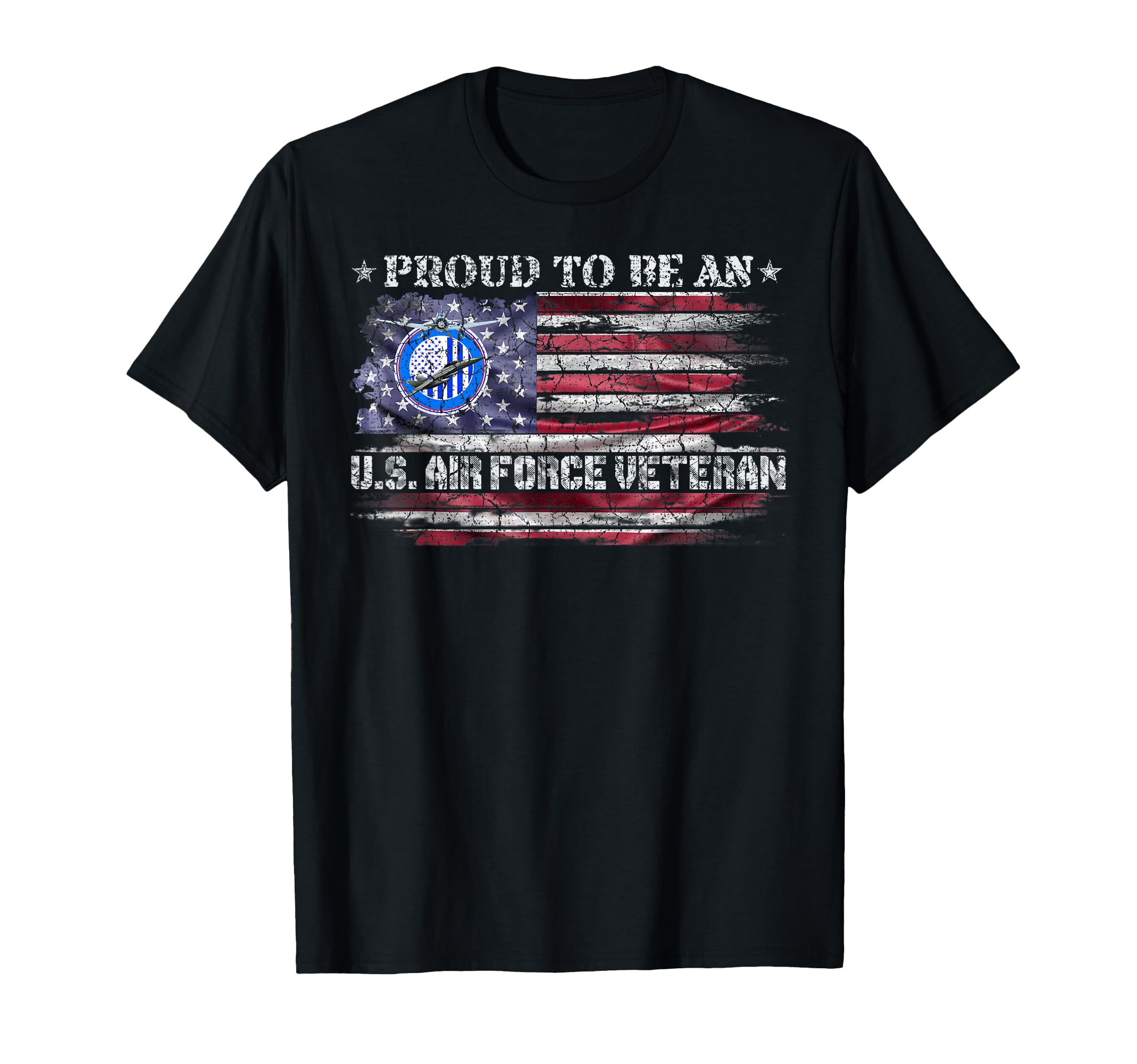 Usa American Flag Proud To Be Air Force T-Shirt - Graphic Print Men Women - T-Shirt, Sweatshirt, Hoodie