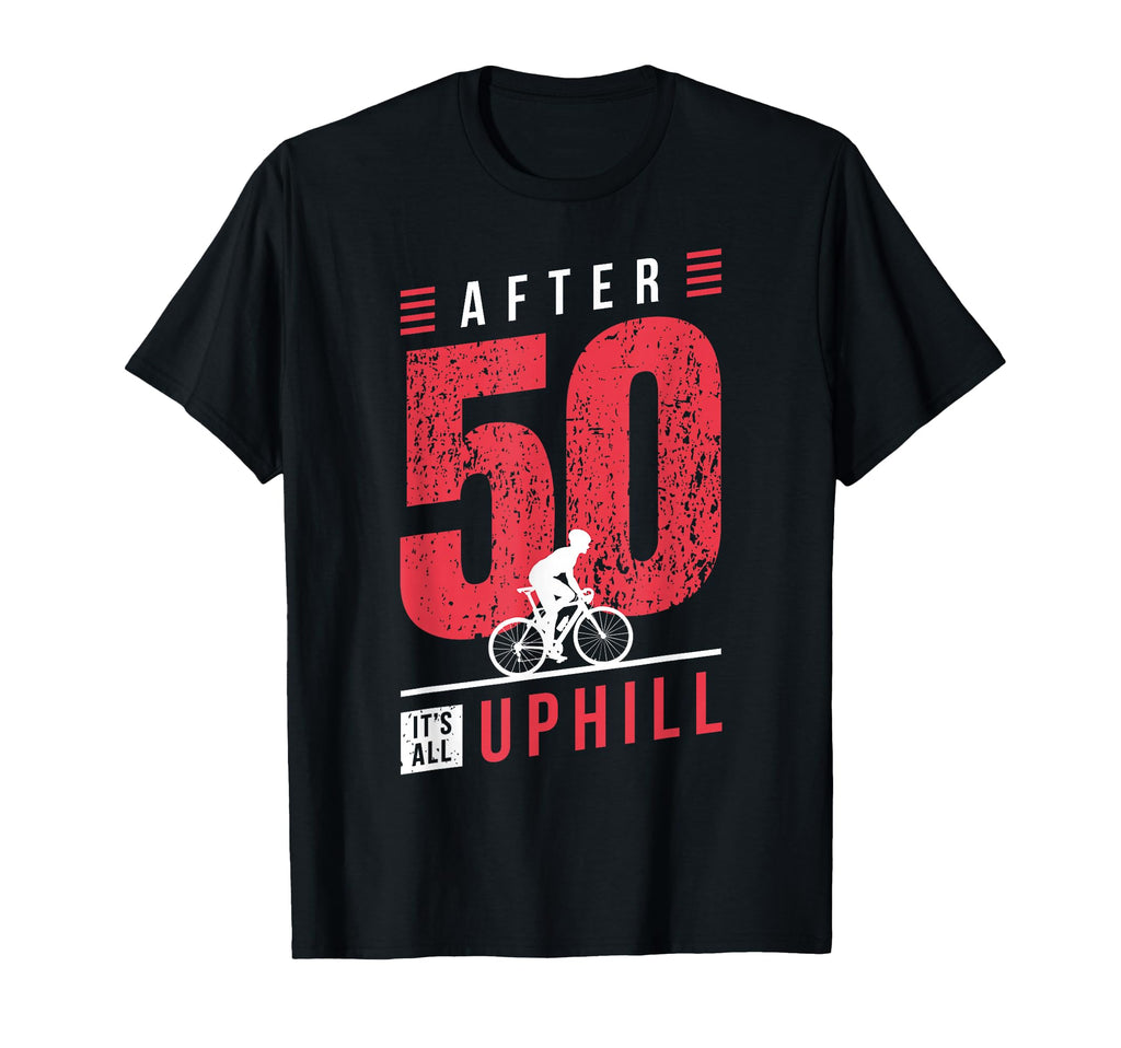 Cyclist 50Th Birthday Cycling Dad T-Shirt - Casual Everyday Wear Men Women - T-Shirt, Sweatshirt, Hoodie