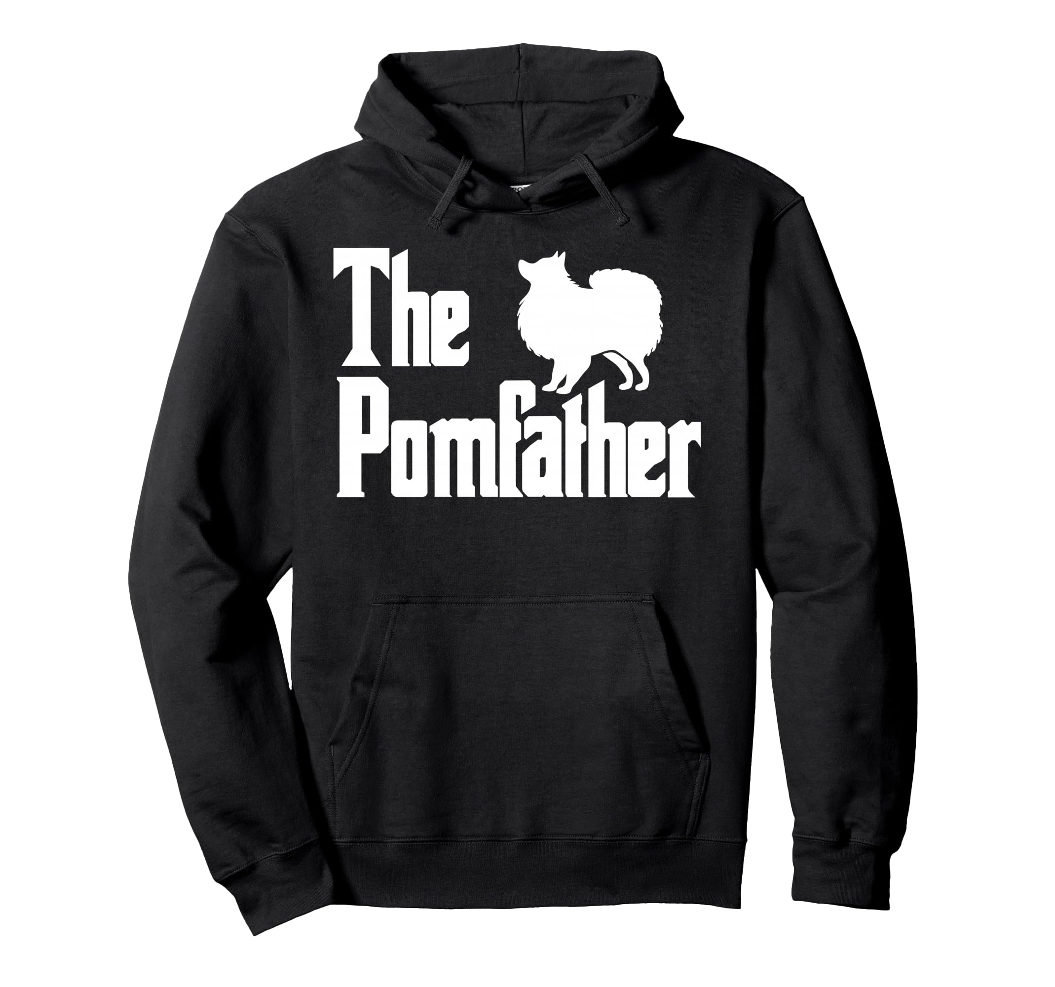 Pomfather Funny Pomeranian Dog Dad Hoodie - Custom Art Print Men Women - T-Shirt, Sweatshirt, Hoodie