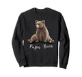 Watercolor Art Daddy Grizzly Drawing Sweatshirt - Trendy Graphic Men Women - T-Shirt, Sweatshirt, Hoodie