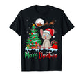 Mouse Wearing Santa Hat Merry Mouse T-Shirt - Minimalist Print for Adults - T-Shirt, Sweatshirt, Hoodie