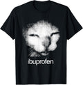 Funny Ibuprofen Cat Meme with Cringe Ugly Feline Face - Adult & Kids T-Shirts, Sweatshirts & Hoodies apparel design preview 1