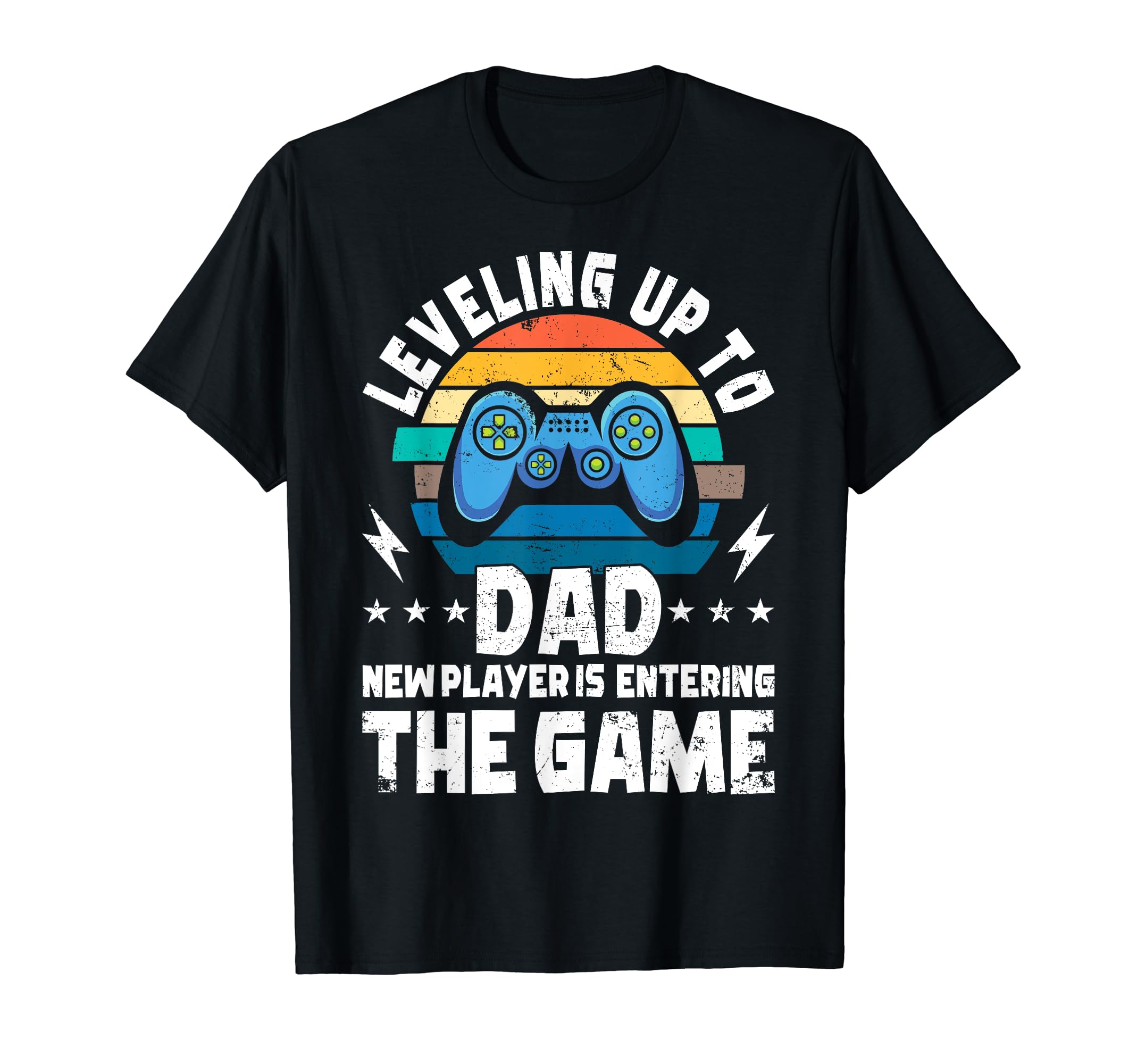 Leveling Up To Dad New Player Is T-Shirt - Minimalist Print for Adults - T-Shirt, Sweatshirt, Hoodie