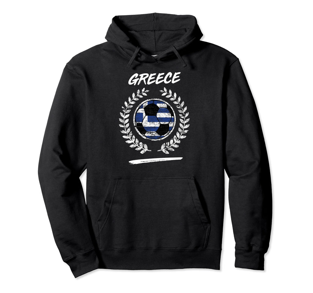 Greece Flag Greek Soccer Team Football Hoodie - Minimalist Print Unisex - T-Shirt, Sweatshirt, Hoodie