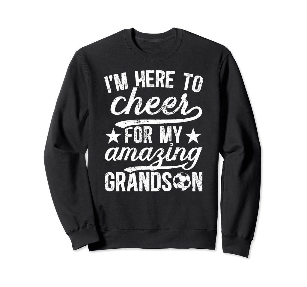 Amazing Grandson Soccer Grandpa Sweatshirt - Aesthetic Graphic Unisex - T-Shirt, Sweatshirt, Hoodie