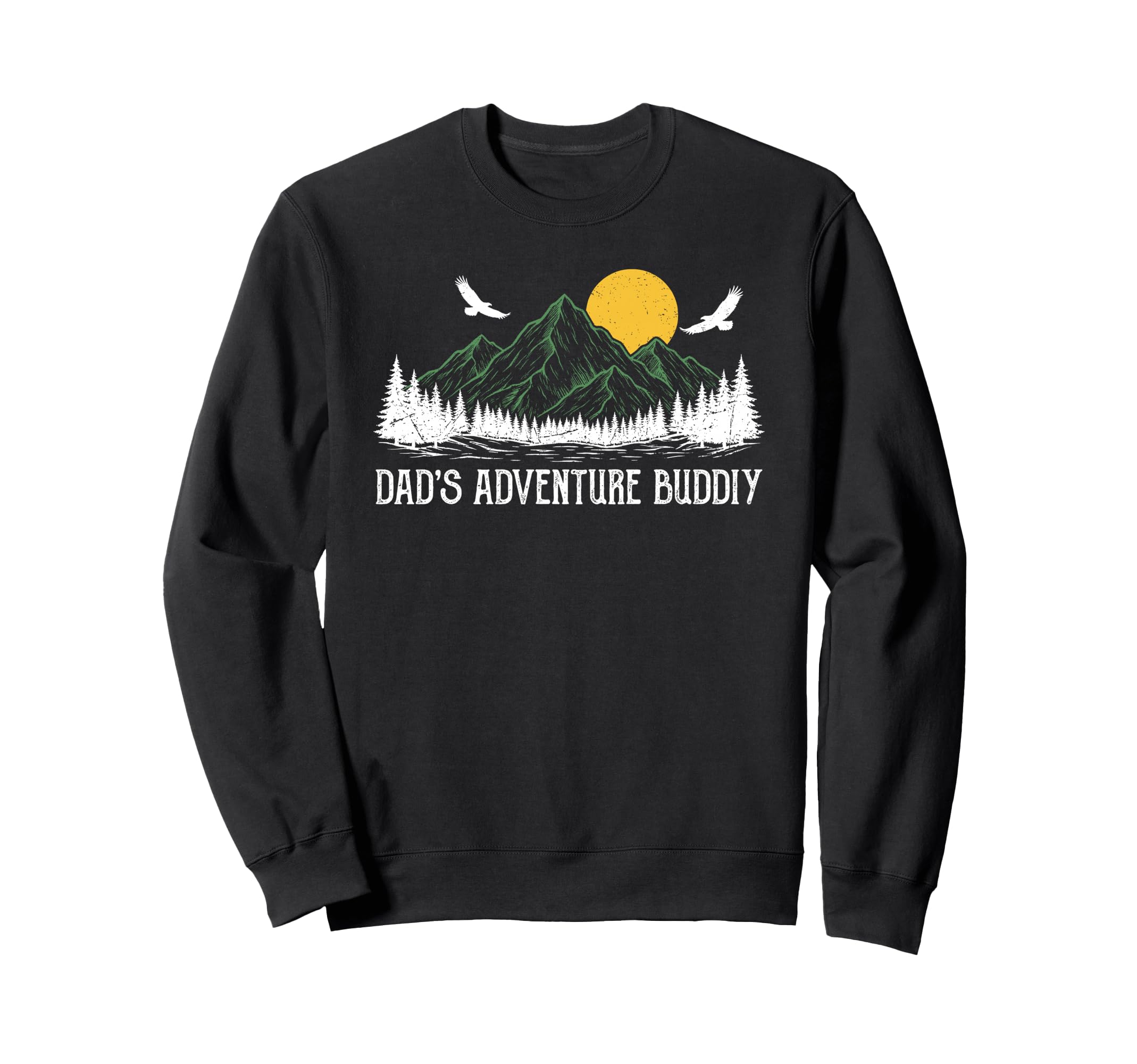 Dads Adventure Buddy Matching Sweatshirt - Minimalist Print for Adults - T-Shirt, Sweatshirt, Hoodie