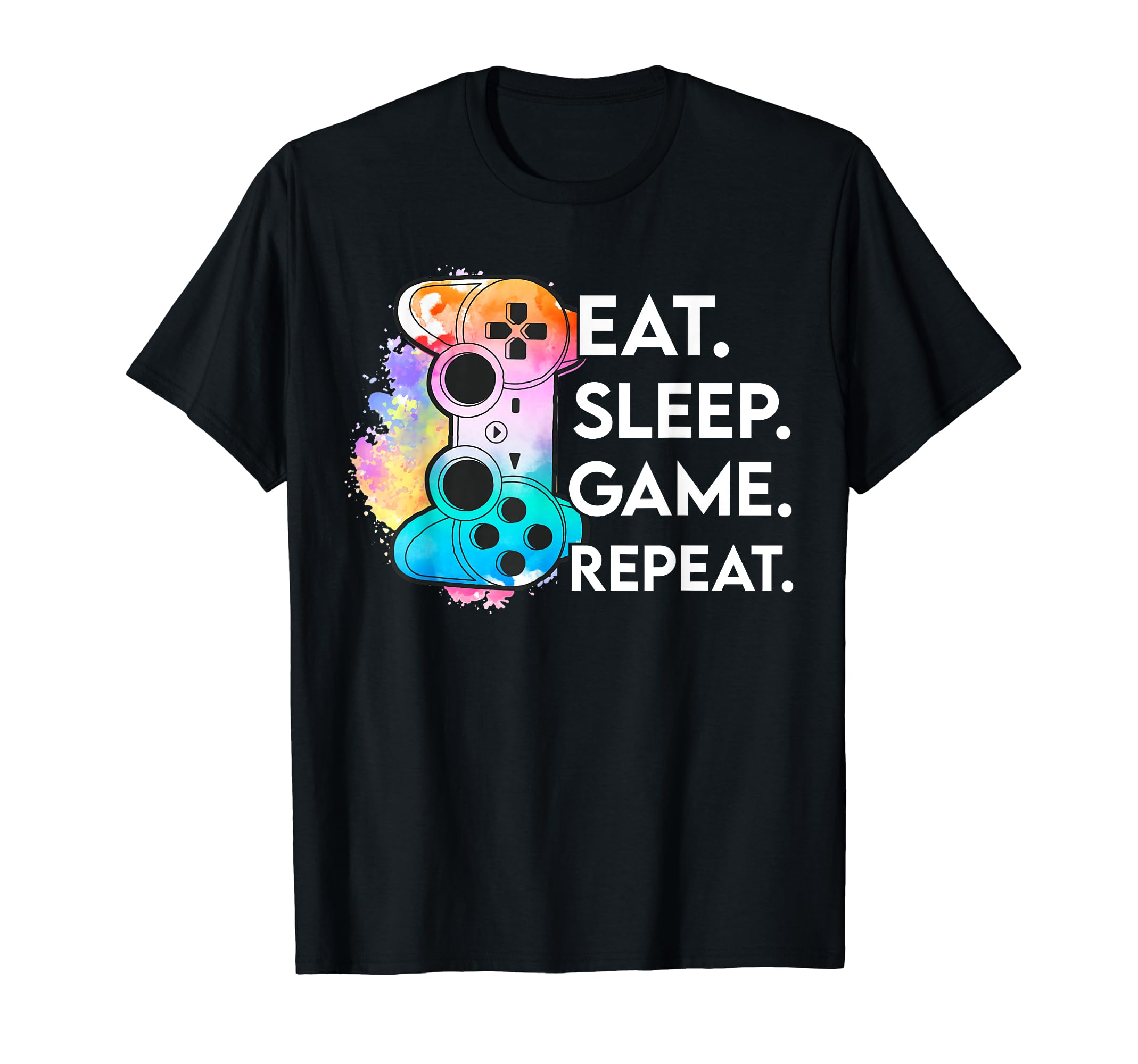Eat Sleep Game Repeat Gaming Gift T-Shirt - Aesthetic Graphic for Adults - T-Shirt, Sweatshirt, Hoodie