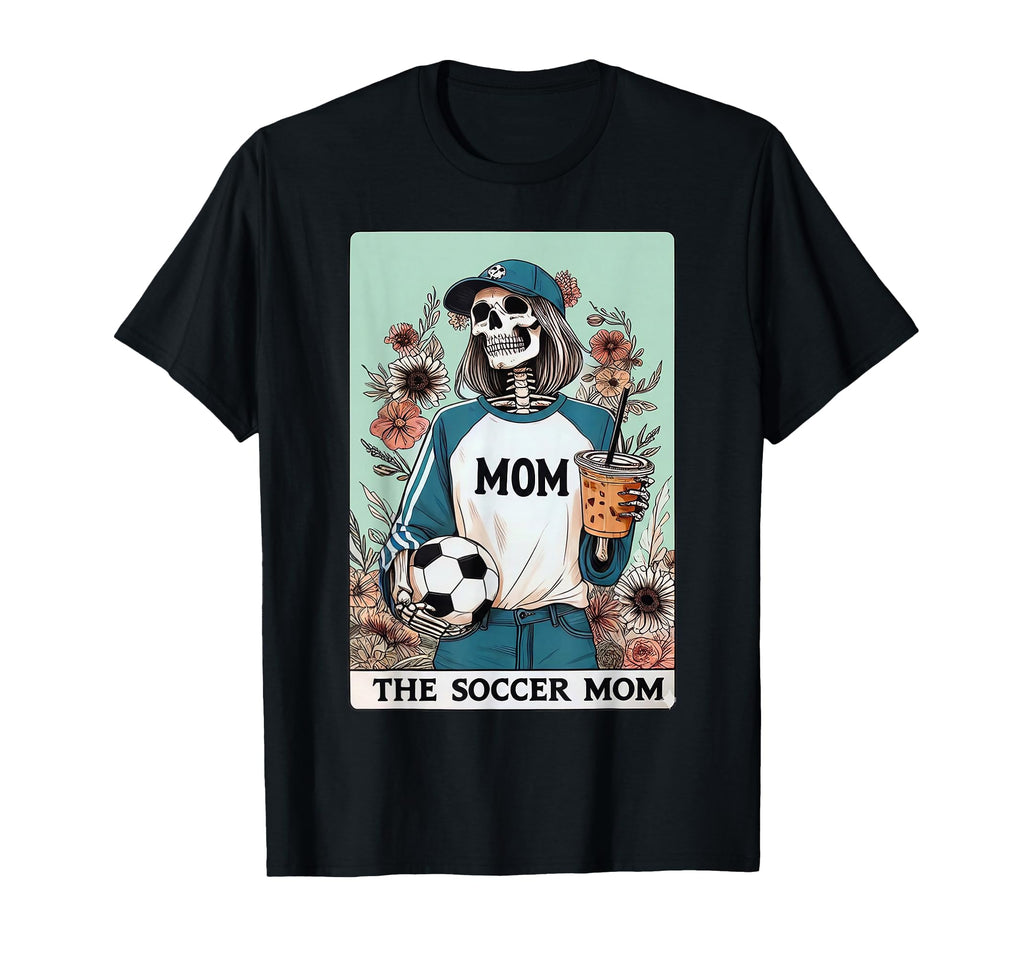 Soccer Mom Tarot Card Halloween T-Shirt - Minimalist Print for Adults - T-Shirt, Sweatshirt, Hoodie