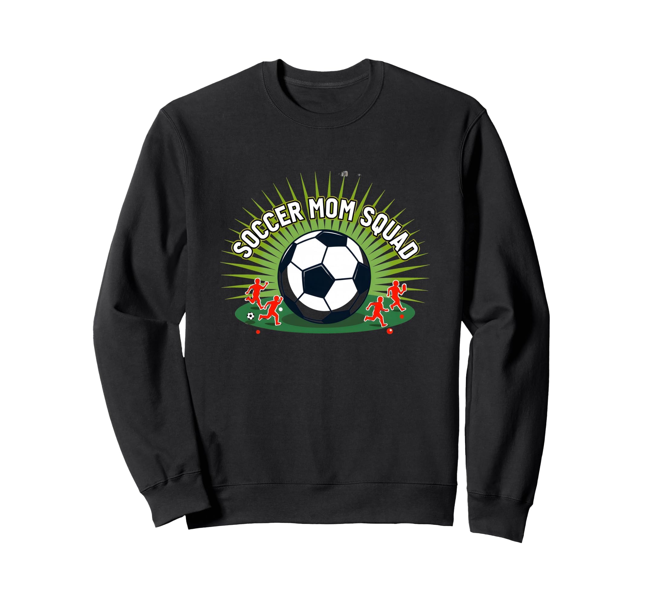 Soccer Mom Squad Sporty Parent Team Sweatshirt - Graphic Print for Adults - T-Shirt, Sweatshirt, Hoodie
