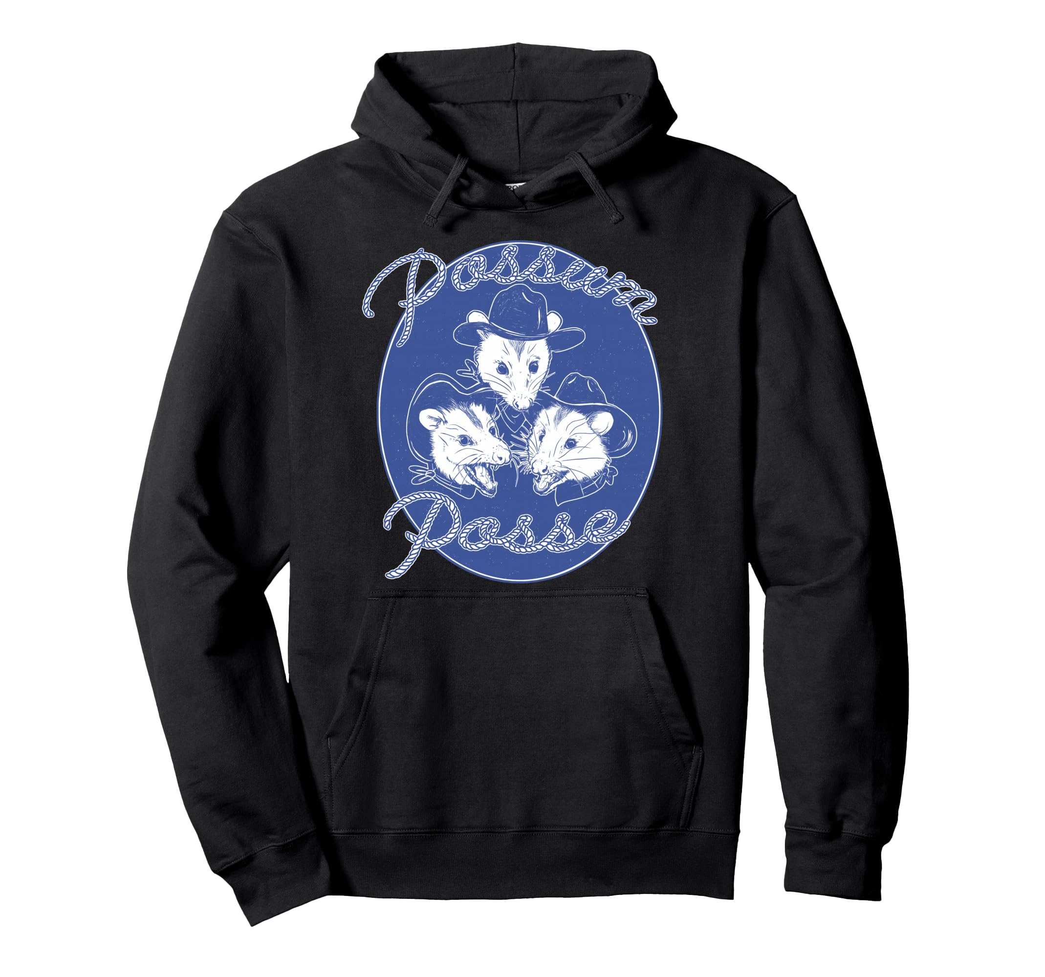 Threadless Possum Posse Country Hoodie - Minimalist Print Men Women - T-Shirt, Sweatshirt, Hoodie