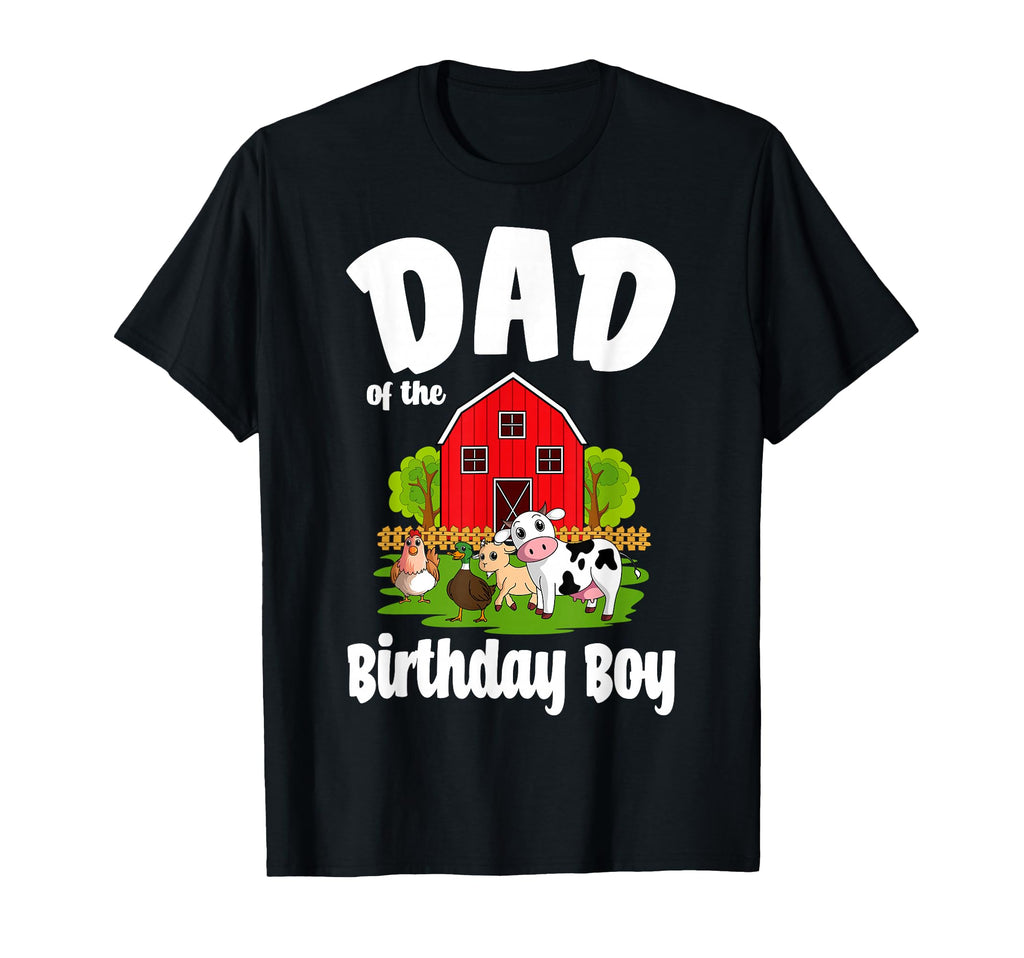 Dad Birthday Farm Animal Bday Party T-Shirt - Trendy Graphic Men Women - T-Shirt, Sweatshirt, Hoodie