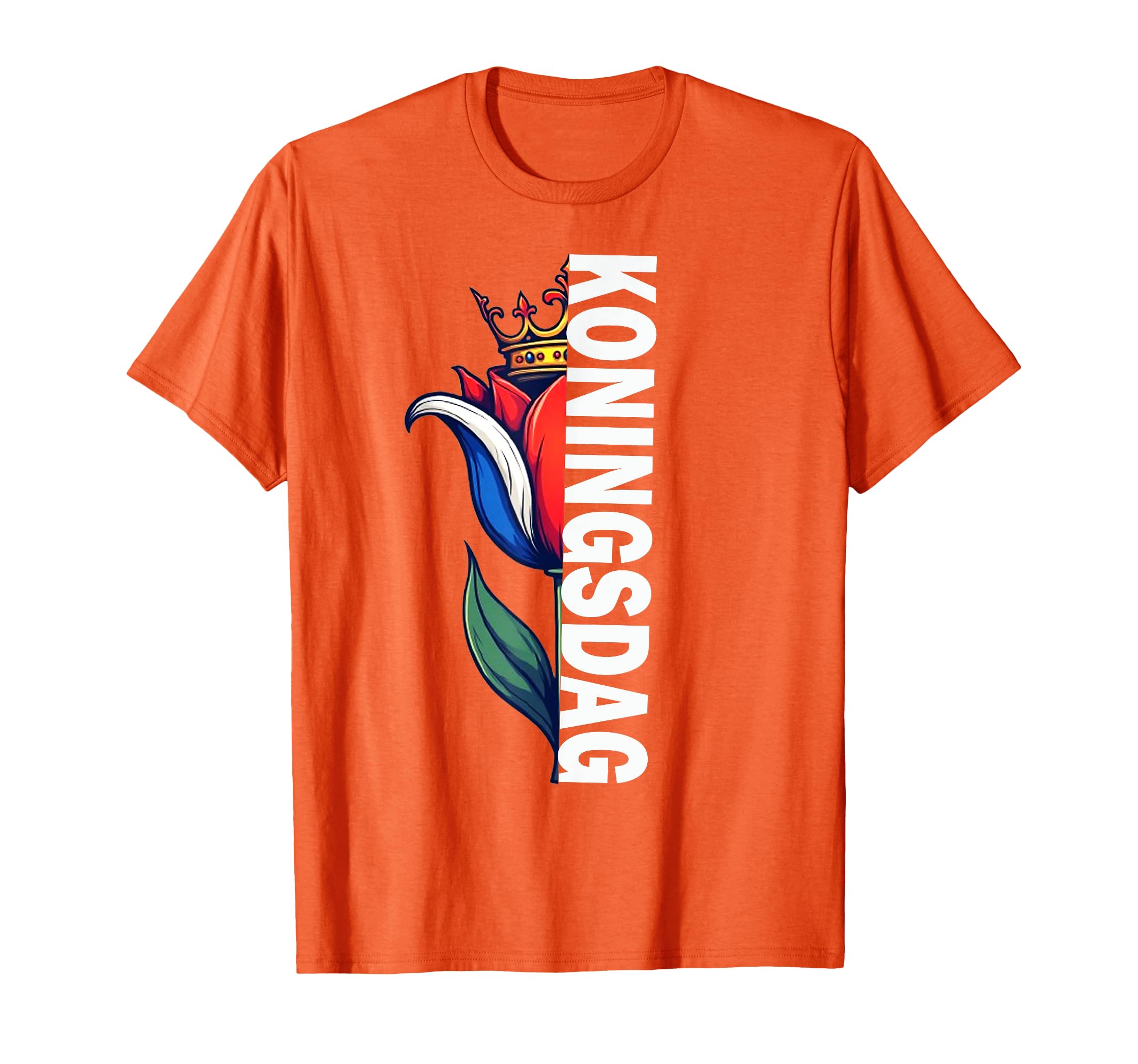 Koningsdag Netherlands 2025 Crown Funny T-Shirt - Graphic Print for Adults - T-Shirt, Sweatshirt, Hoodie