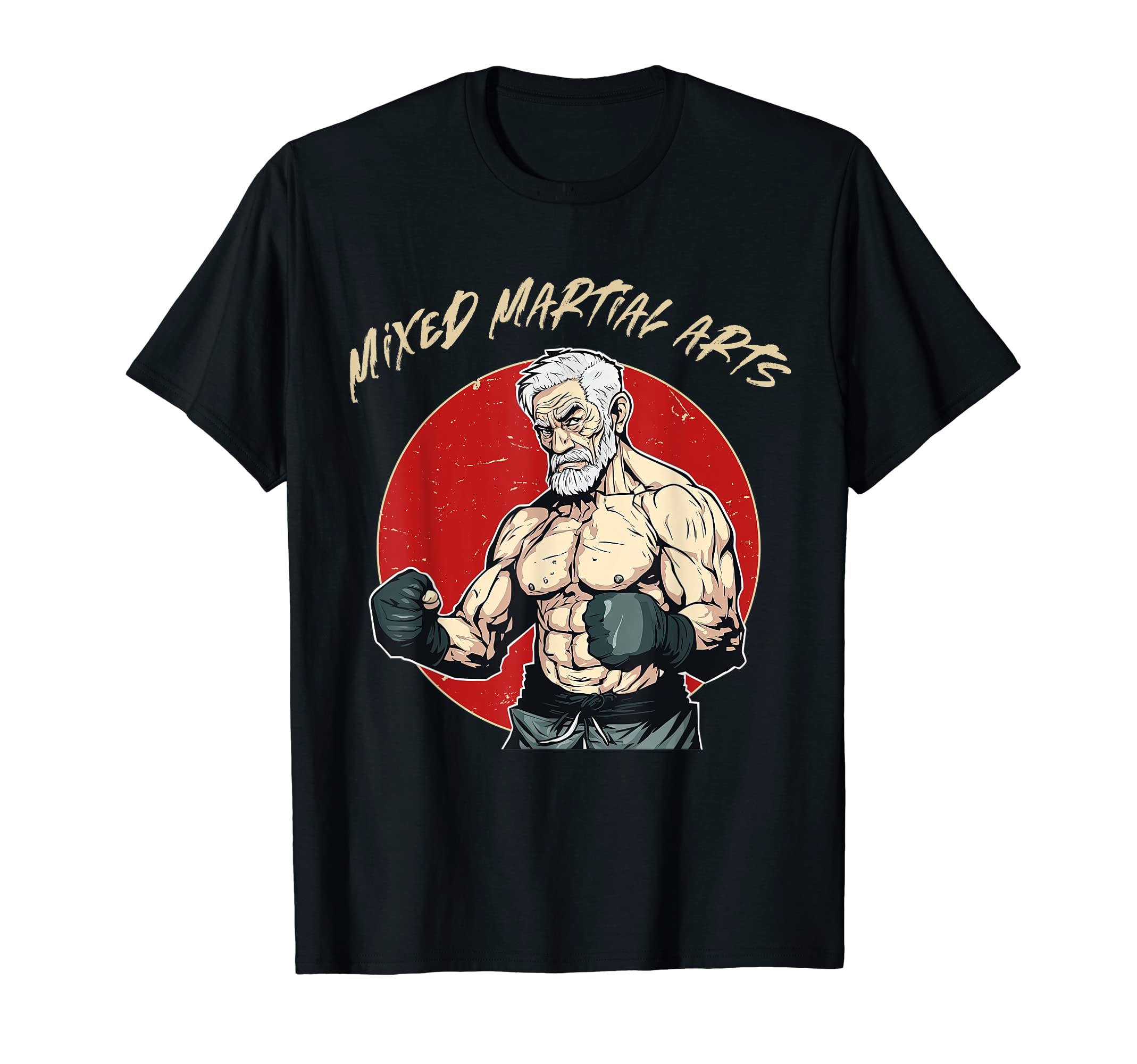 Senior Mma Fighter Grandpa Mma T Shirts T-Shirt - Minimalist Print Unisex - T-Shirt, Sweatshirt, Hoodie