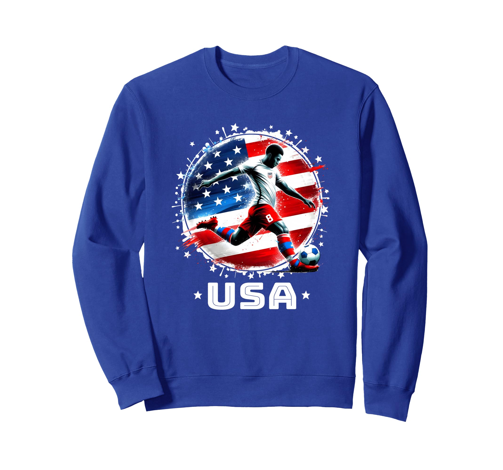 American Flag Soccer Mom Soccer Sweatshirt - Custom Art Print Men Women - T-Shirt, Sweatshirt, Hoodie
