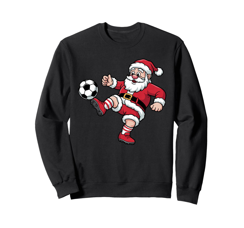 Santa Plays Soccer Funny Pajama Family Sweatshirt - Trendy Graphic Unisex - T-Shirt, Sweatshirt, Hoodie