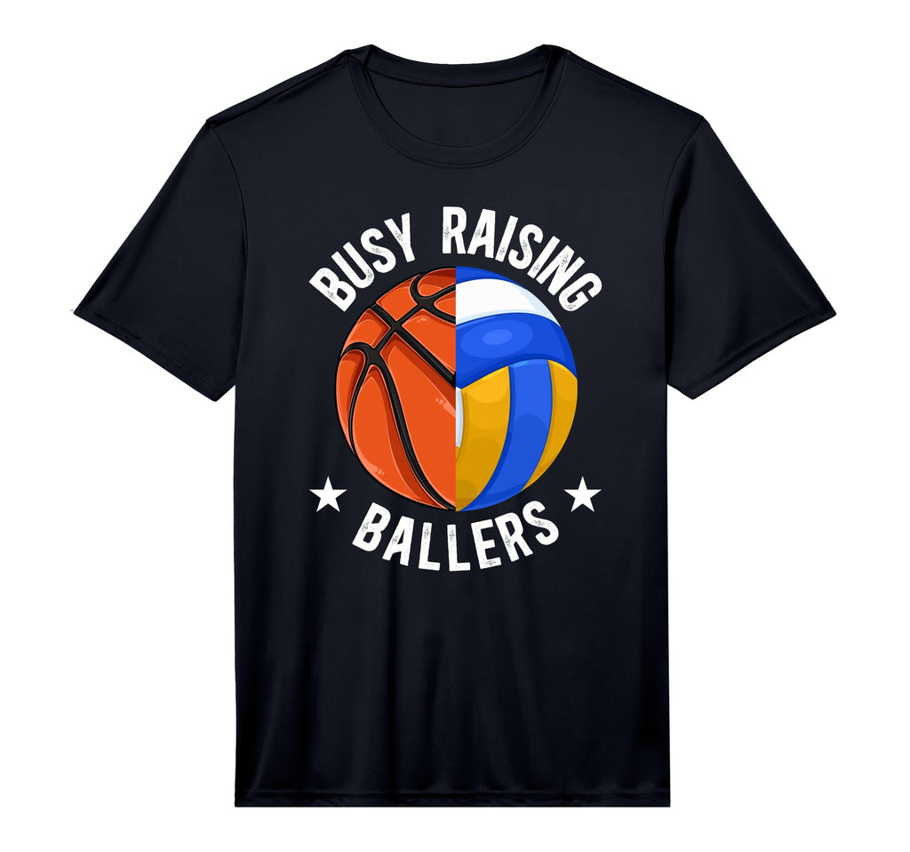 Mens Busy Raising Ballers Volleyball T-Shirt - Streetwear Style Unisex - T-Shirt, Sweatshirt, Hoodie