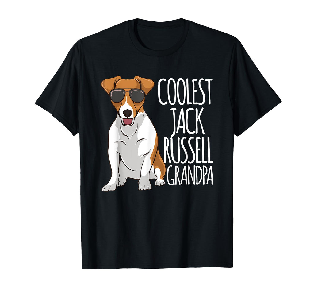 Coolest Jack Russel Grandpa Jack T-Shirt - Unique Graphic Men Women - T-Shirt, Sweatshirt, Hoodie