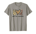 Womens Owners Peace Love T-Shirt - Casual Everyday Wear for Adults - T-Shirt, Sweatshirt, Hoodie
