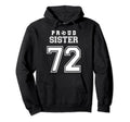 Number 72 Custom Proud Soccer Futbol Hoodie - Aesthetic Graphic Unisex - T-Shirt, Sweatshirt, Hoodie