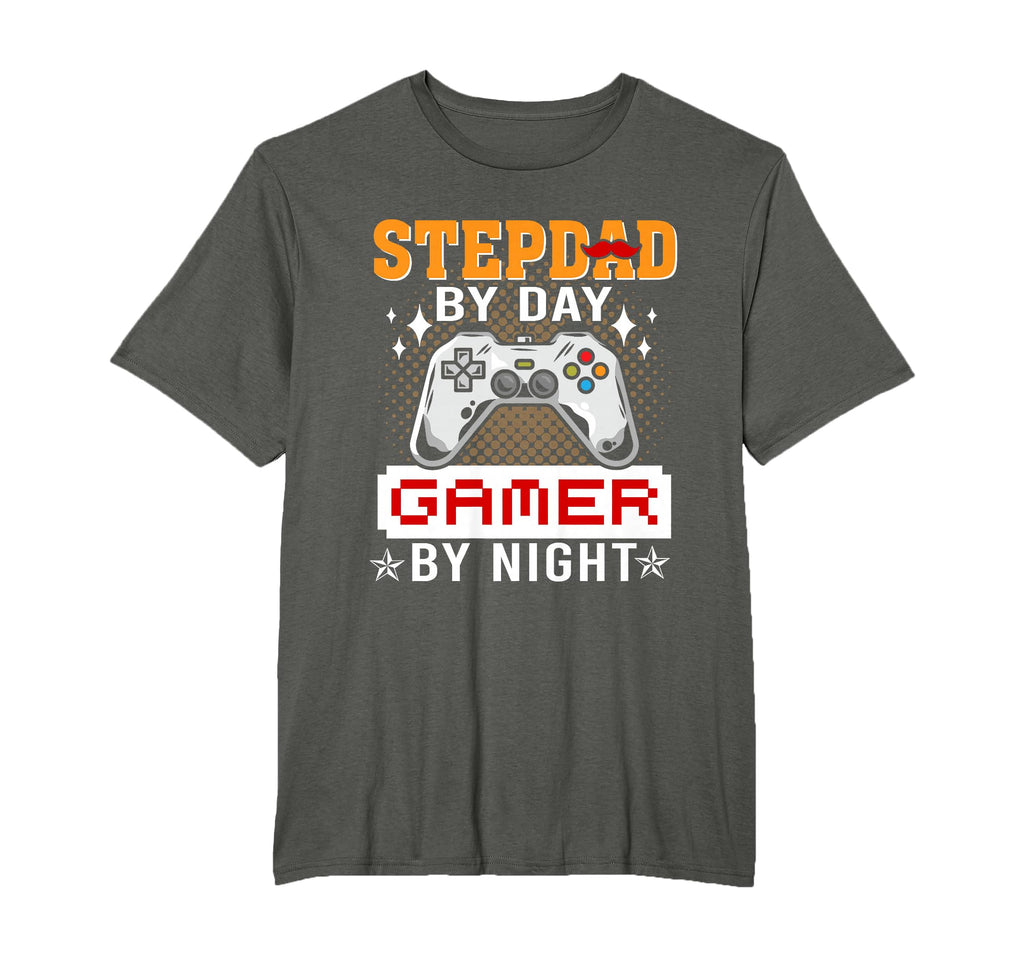 Funny Video Game Step Dad Day Gamer T-Shirt - Minimalist Print Men Women - T-Shirt, Sweatshirt, Hoodie