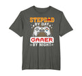 Funny Video Game Step Dad Day Gamer T-Shirt - Minimalist Print Men Women - T-Shirt, Sweatshirt, Hoodie