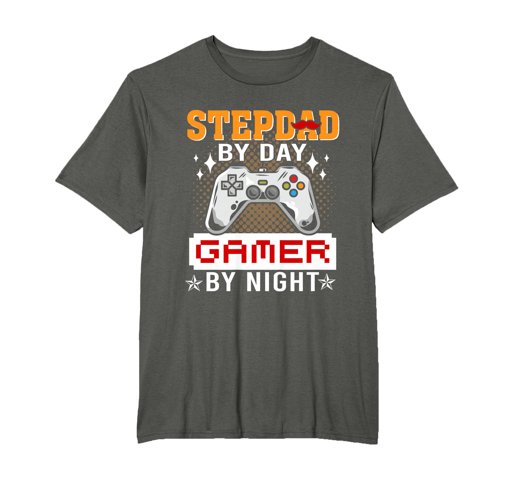 Funny Video Game Step Dad Day Gamer T-Shirt - Minimalist Print Men Women - T-Shirt, Sweatshirt, Hoodie