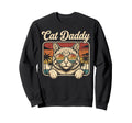 Cat Daddy Sunglasses Cat Dad Papa Sweatshirt - Graphic Print for Adults - T-Shirt, Sweatshirt, Hoodie