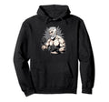 Boxing Bearded Old Cage Fighter Free Hoodie - Aesthetic Graphic for Adults - T-Shirt, Sweatshirt, Hoodie