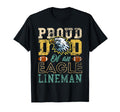 Proud Dad Eagle Lineman Eagle Mascot T-Shirt - Graphic Print for Adults - T-Shirt, Sweatshirt, Hoodie