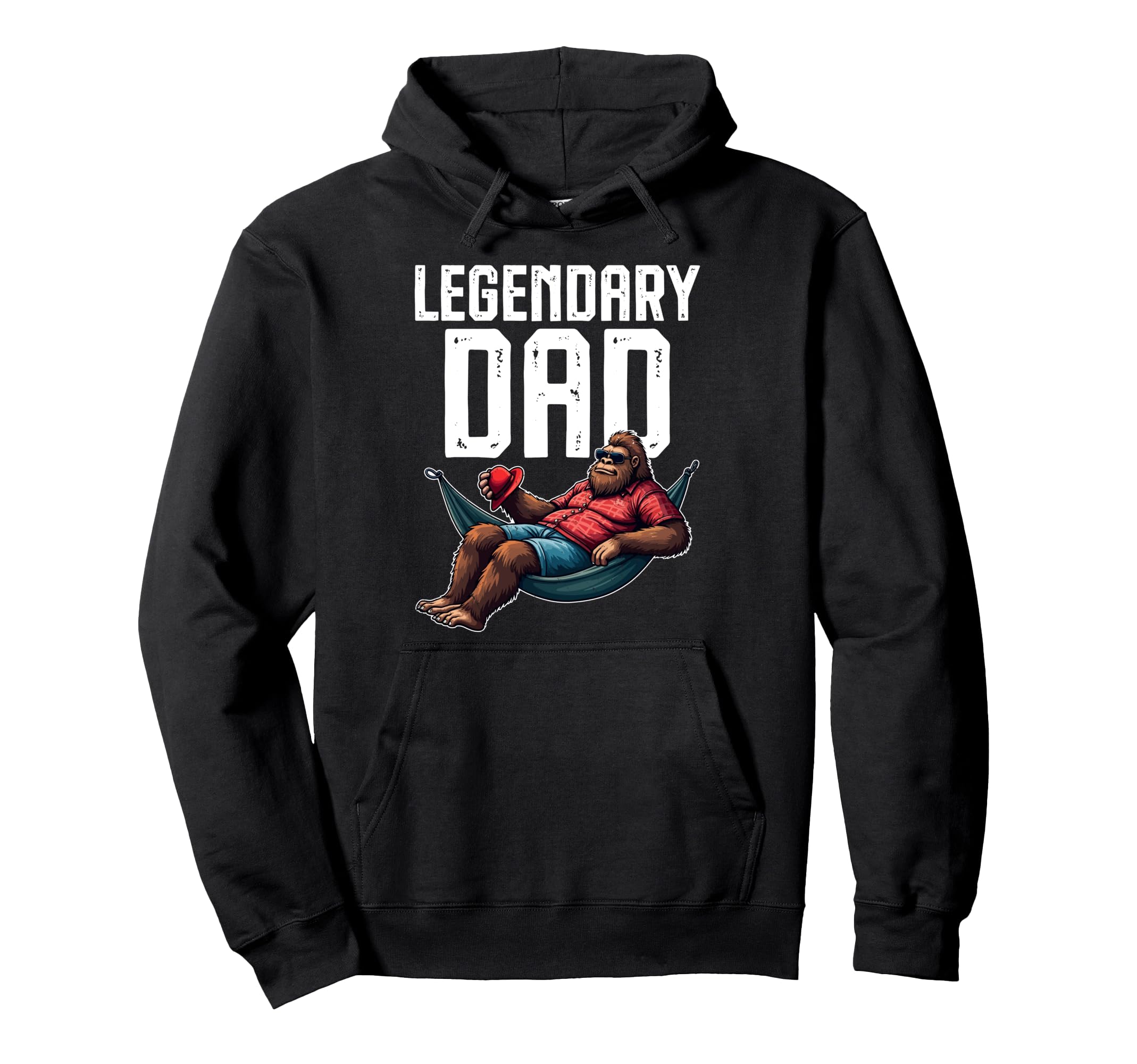 Dad Legendary Bigfoot Sasquatch Hoodie - Novelty Apparel for Adults - T-Shirt, Sweatshirt, Hoodie