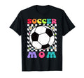 Soccer Mom Colorful Soccer Ball Mama T-Shirt - Aesthetic Graphic Unisex - T-Shirt, Sweatshirt, Hoodie