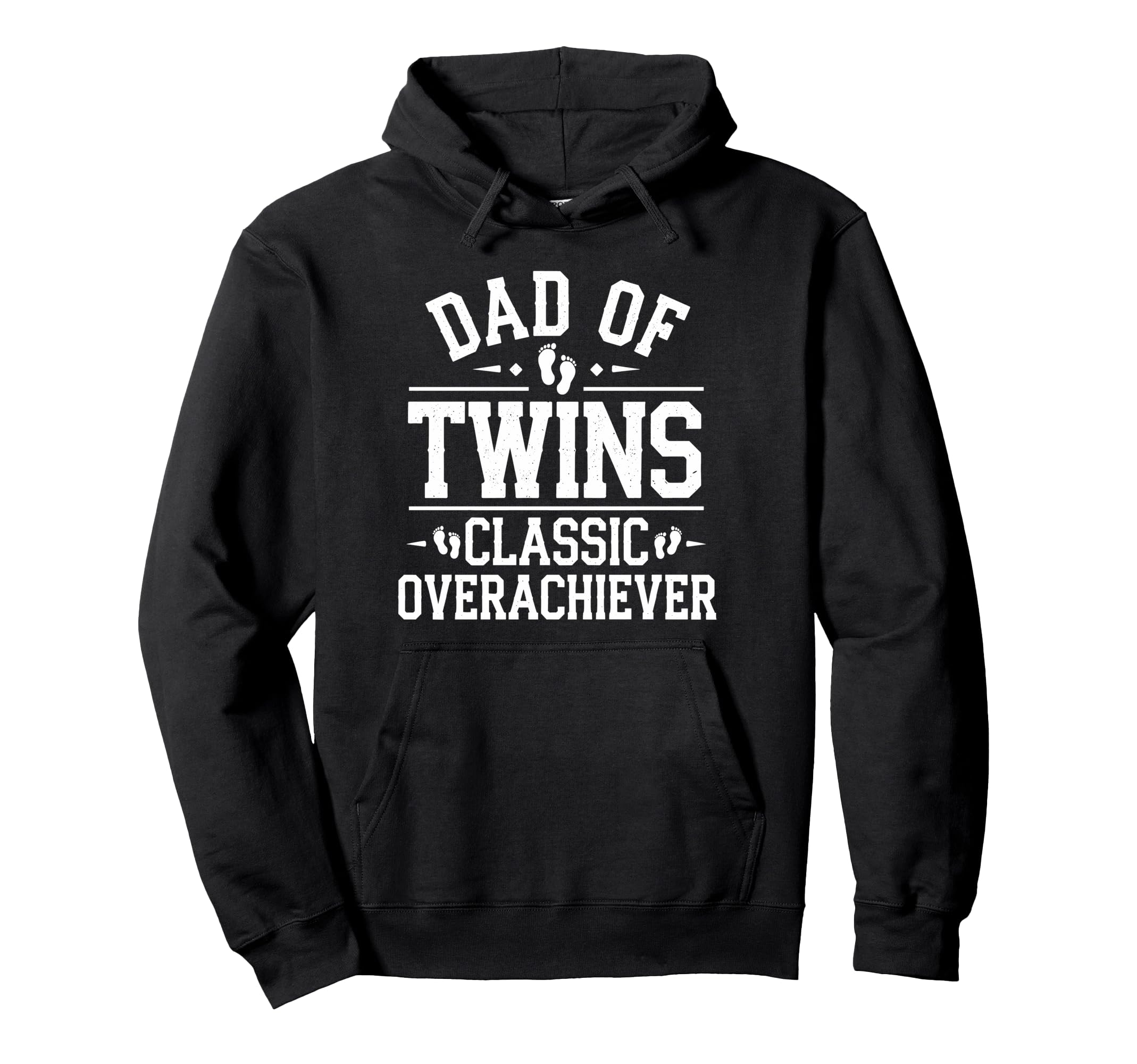 Dad Twins Overachiever Twin Fathers Hoodie - Minimalist Print Men Women - T-Shirt, Sweatshirt, Hoodie