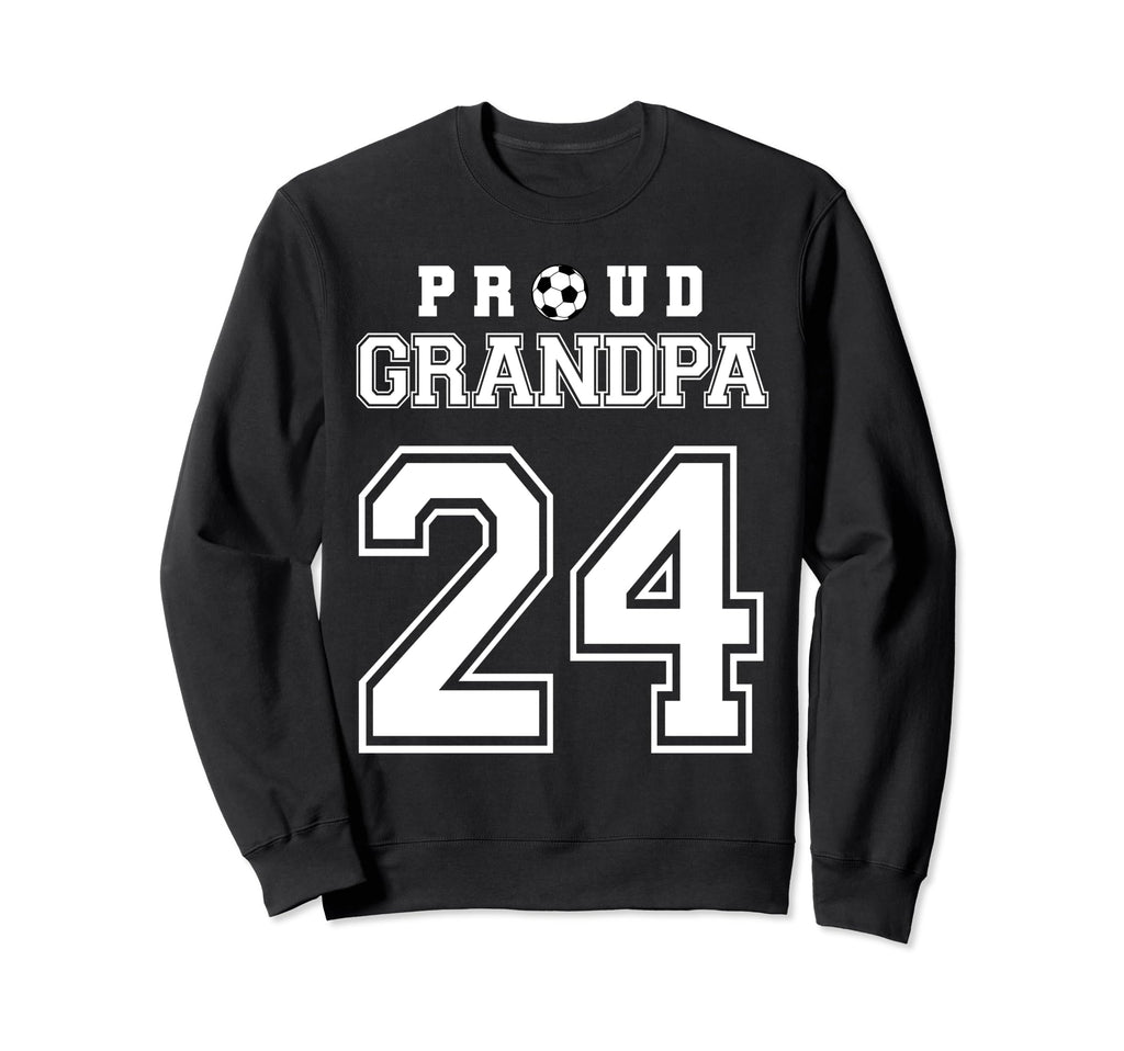 Number 24 Custom Proud Soccer Sweatshirt - Novelty Apparel for Adults - T-Shirt, Sweatshirt, Hoodie