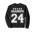 Number 24 Custom Proud Soccer Sweatshirt - Novelty Apparel for Adults - T-Shirt, Sweatshirt, Hoodie