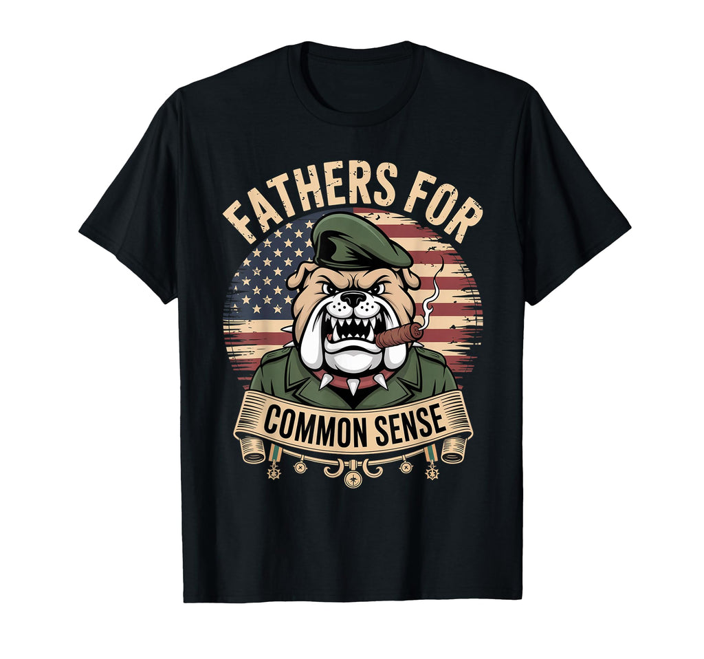 Republican Dad Military Bulldog Commin T-Shirt - Custom Art Print Unisex - T-Shirt, Sweatshirt, Hoodie