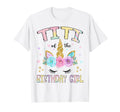 Titi Birthday Unicorn Floral Family T-Shirt - Minimalist Print Unisex - T-Shirt, Sweatshirt, Hoodie