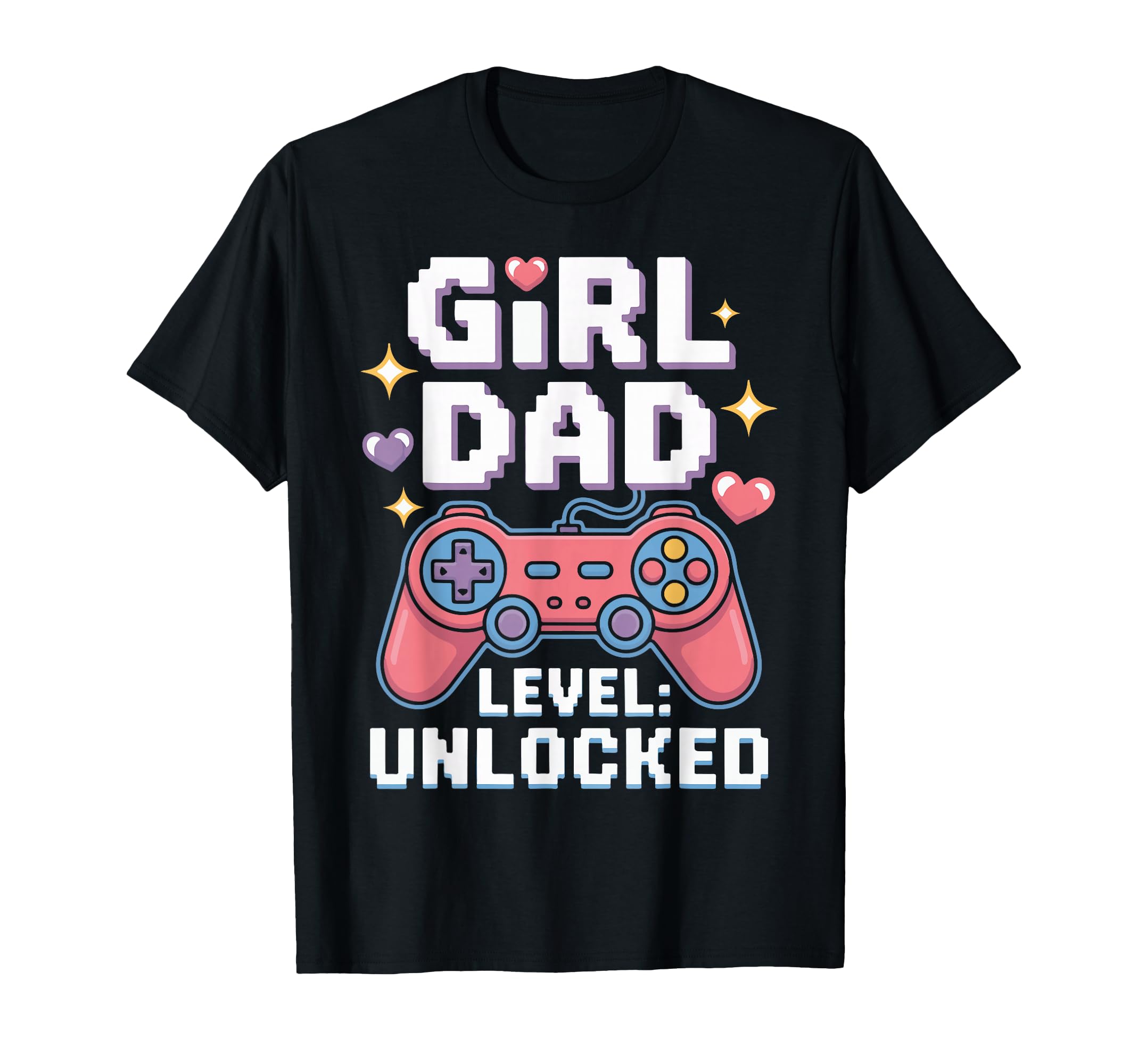 Dad Level Unlocked Funny Gamer Dad T-Shirt - Minimalist Print for Adults - T-Shirt, Sweatshirt, Hoodie