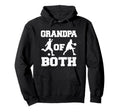 Grandpa Both Funny Soccer Basketball Grandpa Hoodie - Unique Graphic Unisex - T-Shirt, Sweatshirt, Hoodie